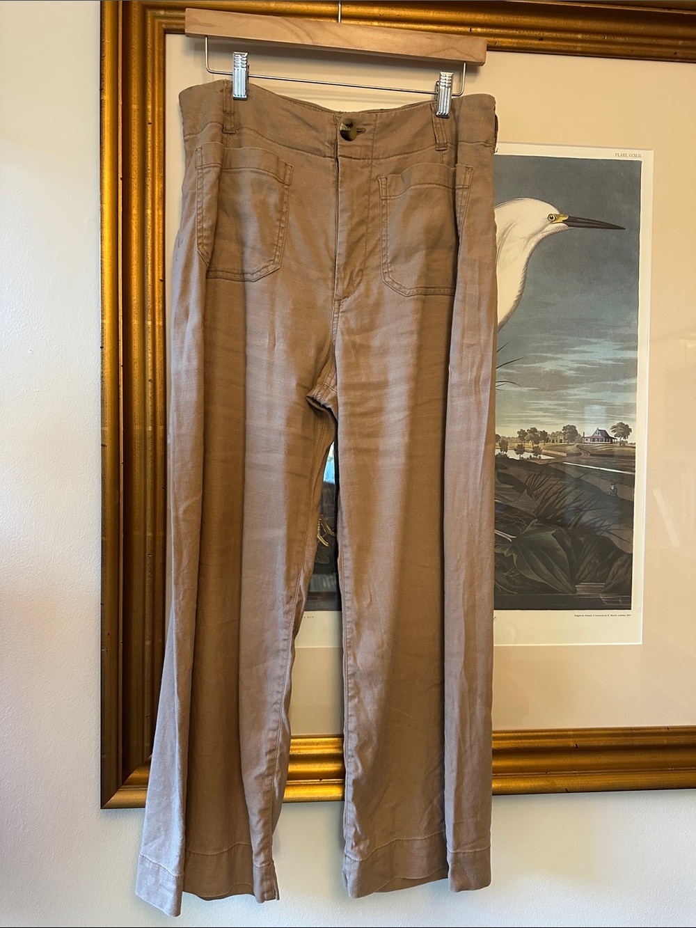 Maeve The Collette Pants in Taupe